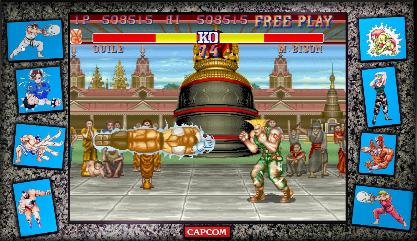 Bison vs. Guile Fight